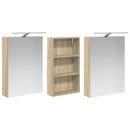 vidaXL Fürdőszobai Szekrény Szett 3 pcs 140 x 14,5 x 70 cm Faanyag