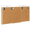 vidaXL Fürdőszobai Szekrény Szett 3 pcs 140 x 14,5 x 70 cm Faanyag