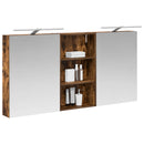 vidaXL Fürdőszobai Szekrény Szett 3 pcs 140 x 14,5 x 70 cm Faanyag