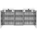 vidaXL Fürdőszobai Szekrény Szett 3 pcs 140 x 14,5 x 70 cm Faanyag