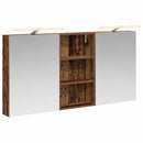 vidaXL Fürdőszobai Szekrény Szett 3 pcs 140 x 14,5 x 70 cm Faanyag