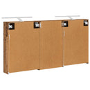 vidaXL Fürdőszobai Szekrény Szett 3 pcs 140 x 14,5 x 70 cm Faanyag