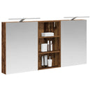 vidaXL Fürdőszobai Szekrény Szett 3 pcs 140 x 14,5 x 70 cm Faanyag