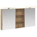 vidaXL Fürdőszobai Szekrény Szett 3 pcs 140 x 14,5 x 70 cm Faanyag
