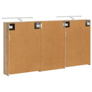 vidaXL Fürdőszobai Szekrény Szett 3 pcs 140 x 14,5 x 70 cm Faanyag