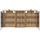 vidaXL Fürdőszobai Szekrény Szett 3 pcs 140 x 14,5 x 70 cm Faanyag