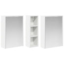 vidaXL Fürdőszobai Szekrény Szett 3 pcs 106 x 16 x 62,5 cm Faanyag