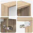vidaXL Fürdőszobai Szekrény Szett 3 pcs 106 x 16 x 62,5 cm Faanyag
