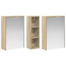 vidaXL Fürdőszobai Szekrény Szett 3 db 106 x 16 x 62,5 cm Szerelt fa