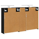 vidaXL Fürdőszobai Szekrény Szett 3 pcs 106 x 16 x 62,5 cm Faanyag