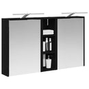 vidaXL Fürdőszobai Szekrény Szett 3 pcs 106 x 16 x 62,5 cm Faanyag