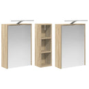 vidaXL Fürdőszobai Szekrény Szett 3 pcs 106 x 16 x 62,5 cm Faanyag
