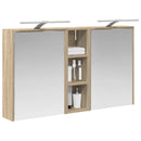 vidaXL Fürdőszobai Szekrény Szett 3 pcs 106 x 16 x 62,5 cm Faanyag