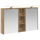 vidaXL Fürdőszobai Szekrény Szett 3 pcs 106 x 16 x 62,5 cm Faanyag