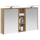vidaXL Fürdőszobai Szekrény Szett 3 pcs 106 x 16 x 62,5 cm Faanyag