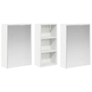 vidaXL Fürdőszobai Szekrény Szett 3 pcs 116 x 16 x 62,5 cm Faanyag