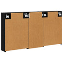 vidaXL Fürdőszobai Szekrény Szett 3 pcs 116 x 16 x 62,5 cm Faanyag