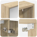 vidaXL Fürdőszobai Szekrény Szett 3 pcs 116 x 16 x 62,5 cm Faanyag