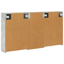 vidaXL Fürdőszobai Szekrény Szett 3 pcs 116 x 16 x 62,5 cm Faanyag