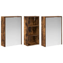 vidaXL Fürdőszobai Szekrény Szett 3 pcs 116 x 16 x 62,5 cm Faanyag