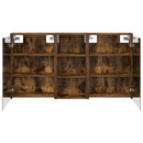 vidaXL Fürdőszobai Szekrény Szett 3 pcs 116 x 16 x 62,5 cm Faanyag