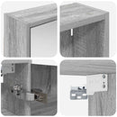 vidaXL Fürdőszobai Szekrény Szett 3 pcs 116 x 16 x 62,5 cm Faanyag