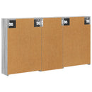 vidaXL Fürdőszobai Szekrény Szett 3 pcs 116 x 16 x 62,5 cm Faanyag