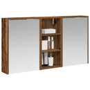 vidaXL Fürdőszobai Szekrény Szett 3 pcs 116 x 16 x 62,5 cm Faanyag