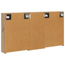 vidaXL Fürdőszobai Szekrény Szett 3 pcs 116 x 16 x 62,5 cm Faanyag
