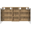vidaXL Fürdőszobai Szekrény Szett 3 pcs 116 x 16 x 62,5 cm Faanyag