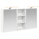 vidaXL Fürdőszobai Szekrény Szett 3 pcs 116 x 16 x 62,5 cm Faanyag