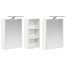 vidaXL Fürdőszobai Szekrény Szett 3 pcs 116 x 16 x 62,5 cm Faanyag