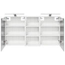 vidaXL Fürdőszobai Szekrény Szett 3 pcs 116 x 16 x 62,5 cm Faanyag