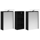 vidaXL Fürdőszobai Szekrény Szett 3 pcs 116 x 16 x 62,5 cm Faanyag