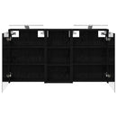 vidaXL Fürdőszobai Szekrény Szett 3 pcs 116 x 16 x 62,5 cm Faanyag