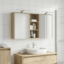 vidaXL Fürdőszobai Szekrény Szett 3 pcs 116 x 16 x 62,5 cm Faanyag