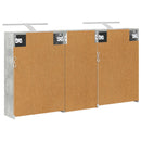 vidaXL Fürdőszobai Szekrény Szett 3 pcs 116 x 16 x 62,5 cm Faanyag