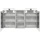 vidaXL Fürdőszobai Szekrény Szett 3 pcs 116 x 16 x 62,5 cm Faanyag