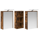vidaXL Fürdőszobai Szekrény Szett 3 pcs 116 x 16 x 62,5 cm Faanyag