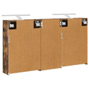 vidaXL Fürdőszobai Szekrény Szett 3 pcs 116 x 16 x 62,5 cm Faanyag