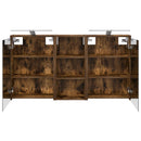 vidaXL Fürdőszobai Szekrény Szett 3 pcs 116 x 16 x 62,5 cm Faanyag