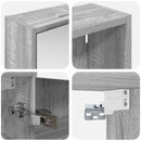 vidaXL Fürdőszobai Szekrény Szett 3 pcs 116 x 16 x 62,5 cm Faanyag