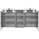 vidaXL Fürdőszobai Szekrény Szett 3 pcs 116 x 16 x 62,5 cm Faanyag