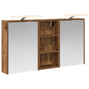 vidaXL Fürdőszobai Szekrény Szett 3 pcs 116 x 16 x 62,5 cm Faanyag