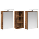 vidaXL Fürdőszobai Szekrény Szett 3 pcs 116 x 16 x 62,5 cm Faanyag
