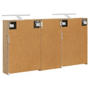 vidaXL Fürdőszobai Szekrény Szett 3 pcs 116 x 16 x 62,5 cm Faanyag
