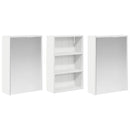 vidaXL Fürdőszobai Szekrény Szett 3 pcs 126 x 16 x 62.5 cm Faanyag