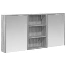 vidaXL Fürdőszobai Szekrény Szett 3 pcs 126 x 16 x 62.5 cm Faanyag