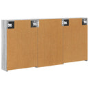 vidaXL Fürdőszobai Szekrény Szett 3 pcs 126 x 16 x 62.5 cm Faanyag
