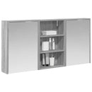 vidaXL Fürdőszobai Szekrény Szett 3 pcs 126 x 16 x 62.5 cm Faanyag